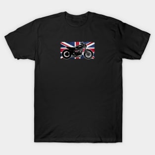 Triumph Custom Scrambler | British Flag | Muscle Bikes Scrambler Bikes T-Shirt